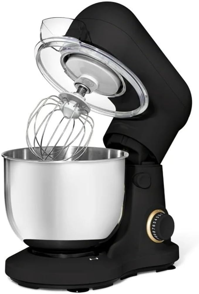 Wonderful Kitchen Stand Mixer 3.5 Qt Bowl, 12 Speeds Tilt-Head, Dough Hook Flat Beater Whisk for Baking Tasks Metal Build for Baking (Black)