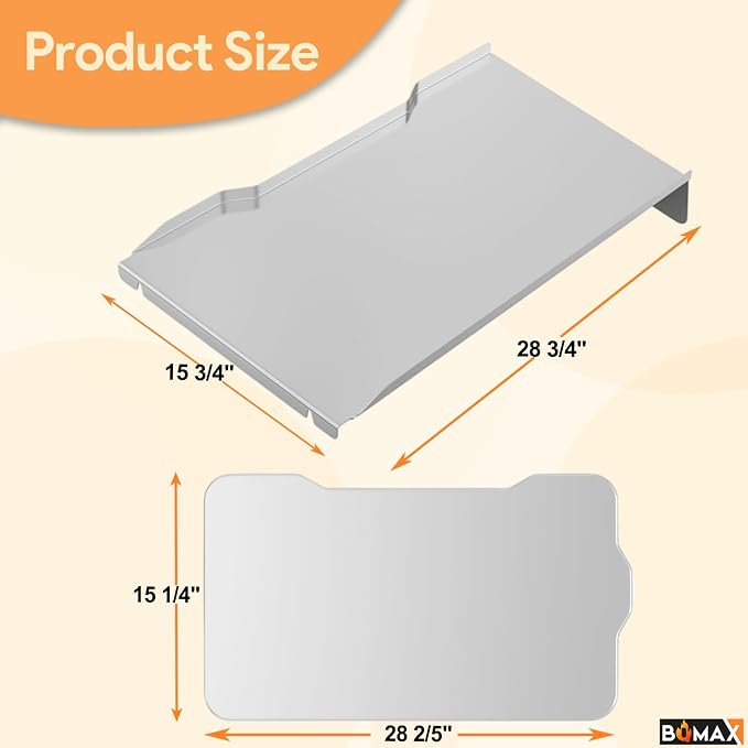 Drip Pan and Drip Pan Liners Kit for Traeger Ironwood 885 Series Pellet Grills, BAC1333 Drip Tray for Traeger 885 Series, Drip Tray Liners Replacement for Traeger BAC521, for Traeger Replacement Parts