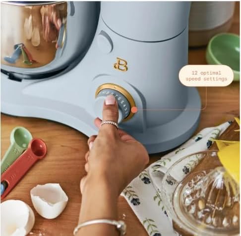 3.5 Qt Stand Mixer, with Flat Beater, Dough Hook, Whisk (Cornflower Blue)