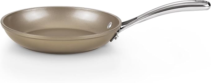 Cooks Standard Classic 8 Inch Hard Anodized Nonstick Frying Pan | Ceramic Cookware Skillet Egg & Omelet Pan, Induction, Compatible with Most Stovetops, Bronze