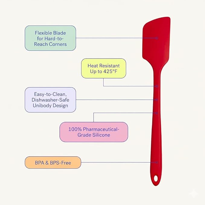 GIR: Get It Right Silicone Kitchen Spatula - Non-toxic Cooking Utensils for Nonstick Cookware, Cooking and Baking, Mini - 8IN - Slate