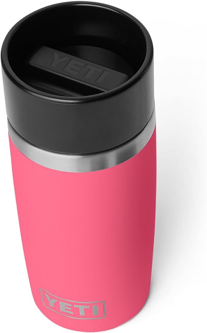 YETI Rambler 12 oz Travel Bottle, Stainless Steel, Vacuum Insulated with Leakproof Commuter Cap, Tropical Pink