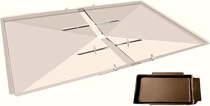 Replacement Grease Tray for Gas Grills, Fits 3/4/5 Burner Grills from Dyna Glo, Expert Grill, Backyard Grill, BHG, Uniflame, Kenmore, Charbroil, Nexgrill Grease Tray Replacement Drip Pan, (24-27 inch)