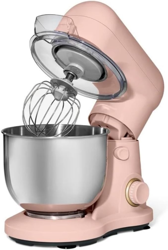 Wonderful Kitchen Stand Mixer 3.5 Qt Bowl, 12 Speeds Tilt-Head, Dough Hook Flat Beater Whisk for Baking Tasks Metal Build for Baking (Rose)