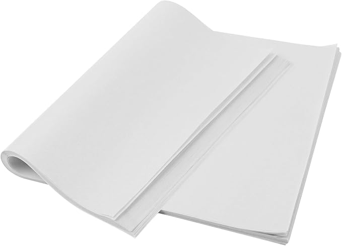EcoDispose 100 Pcs Non-Stick Parchment Paper Baking Sheets 12-3/16"x16-3/8" | White, Heavy Duty, Pre-Cut, Greaseproof, Half Pan liner for Bake
