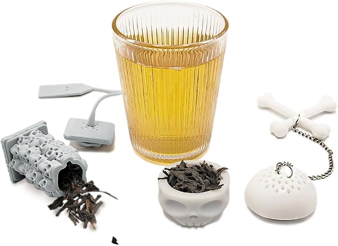 2 Pcs Horror Style Loose Tea Steeper, Tea Diffusers For Loose Tea | Creative Tea Steeper For Loose Tea, Gifts For Women And Tea Enthusiasts, Loose Leaf Tea Steeper Cute, Tea Steepers Gift Set