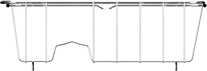 NiuYichee Stainless Steel Dish Drying Rack(14.2" L x 9.5" W x 4.1" H), Expandable Fruit & Vegetable Drain Rack Over Sink, Dish Drainer Rack in Sink, with Utensil Holder & 16" Silicone Mat