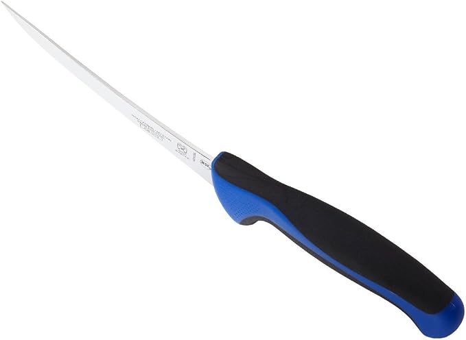 Mercer Culinary Millennia Colors 6-Inch Curved Boning Knife, Blue