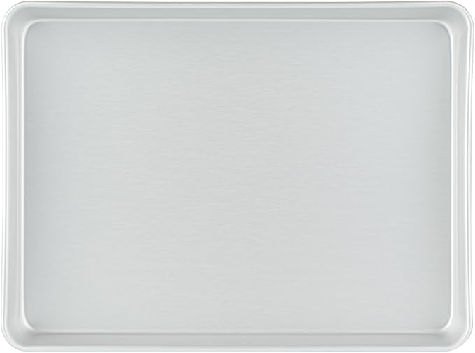 Restaurantware-Met Lux 13 x 9 x 2 Inch Straight-Sided Baking Tins, 12 Rectangular Cake Pans - Oven-Ready, Freezable, Anodized Aluminum Baking Sheet Cake Pans, Greaseproof, For Birthday Cakes