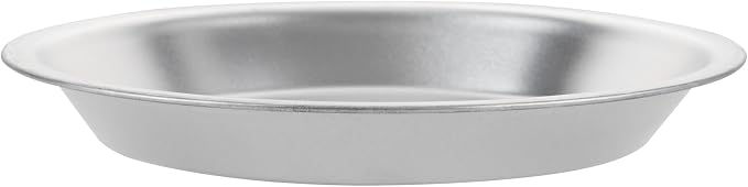 Restaurantware Aluminum Pie Pan 72 Count 9 Inch Round 1.25 Inch Deep Oven-Friendly Pie Tin, Lightweight Baking Pan, Silver Plate for Quiche, Fruit Pies, Home And Commercial Kitchens
