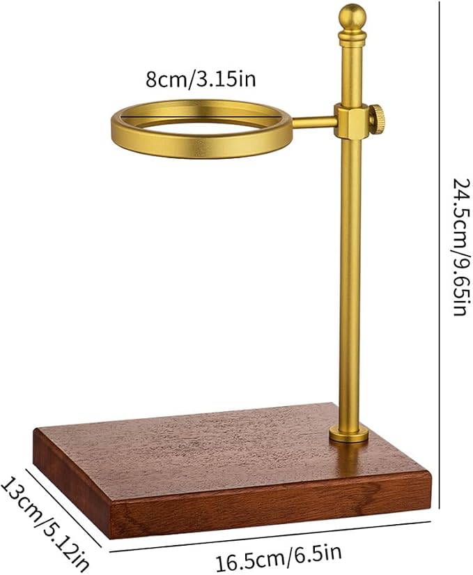 Pour Over Coffee Stand - Adjustable Wooden Dripper Stand for Pour Over Coffee Station, Compatible with Coffee Kettle & Filter, Multi-Functional Coffee Maker Base