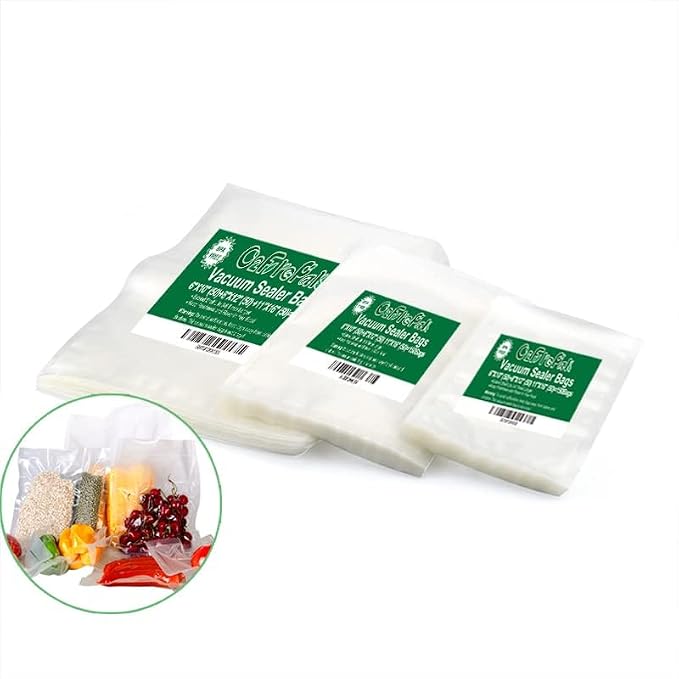 O2frepak 150ct Vacuum Sealer Bags Pint Quart Gallon for Food Storage | 11"x16"(Gallon 50)+8"x12"(Quart 50)+6"x10"(Pint 50) BPA Free PreCut Food Grade,Great for Sous Vide Vacuum Sealer