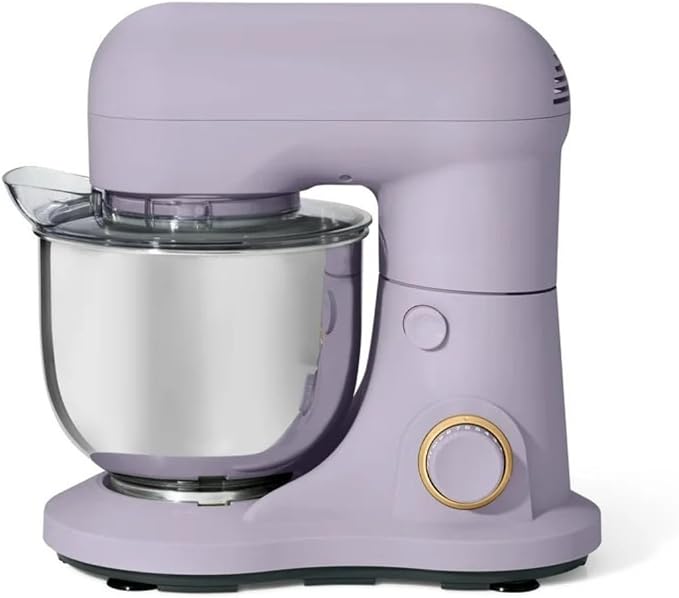 Wonderful Kitchen Stand Mixer 3.5 Qt Bowl, 12 Speeds Tilt-Head, Dough Hook Flat Beater Whisk for Baking Tasks Metal Build for Baking (Lavender)