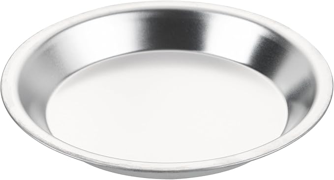 Restaurantware Aluminum Pie Pan 72 Count 9 Inch Round 1.25 Inch Deep Oven-Friendly Pie Tin, Lightweight Baking Pan, Silver Plate for Quiche, Fruit Pies, Home And Commercial Kitchens