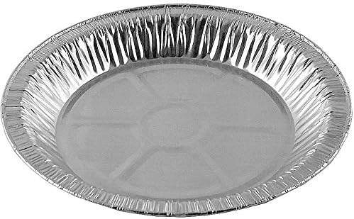 9" Aluminum Foil Pie Pans 1" Medium Deep - Made in USA Disposable Tins (Pack of 10)