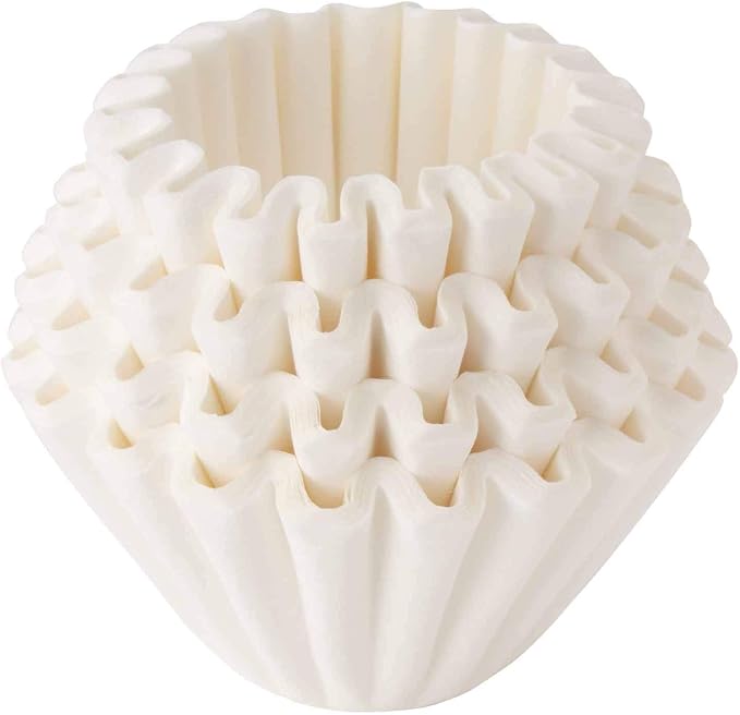 Kalita Wave Paper Coffee Filters I Larger Size 185 I 100 Count I Specially Pour Over Dripper I Made in Japan, Large, White