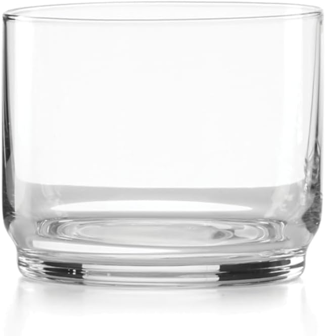 Lenox Tuscany Classics Stackable Highball Glasses, Set of 6 | dishwasher safe | 2.5 inch height | stackable design | 9oz, gift for women, drinking glasses cups, glassware