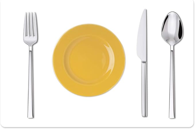 Silicone Placemats, Food-Grade Non-Slip Waterproof, Dining, Stain Resistant, Countertop Protector, Kitchen Counter Mat, Heat Resistant, Baking mat Dishwasher Safe (23.6"×15.7"-2pack, Translucent)