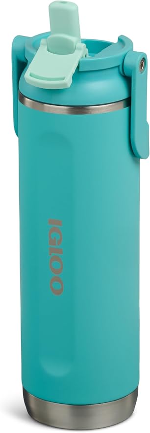 Igloo 20 oz Stainless Steel Tumbler | Sport Sipper Bottle | Lagoon Teal