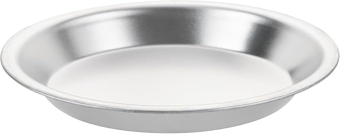 Restaurantware Aluminum Pie Pan 72 Count 9 Inch Round 1.25 Inch Deep Oven-Friendly Pie Tin, Lightweight Baking Pan, Silver Plate for Quiche, Fruit Pies, Home And Commercial Kitchens