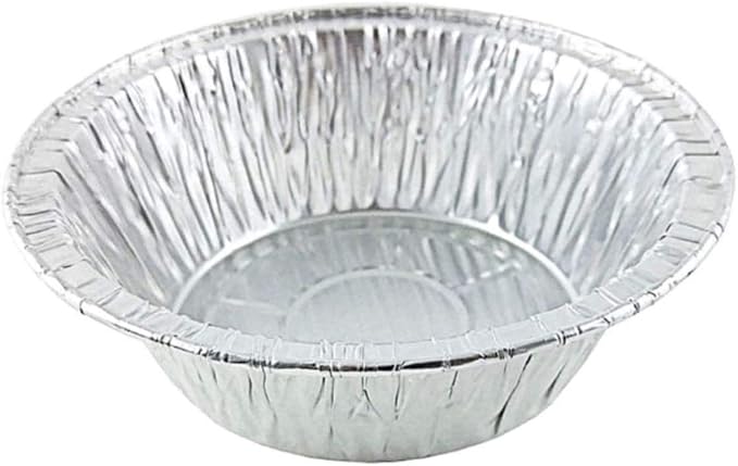 Durable Packaging 5 3/4" Aluminum Foil Deep Meat/Pot Pie Pan Tin 12 Pack - Disposable Containers (Pack of 12)