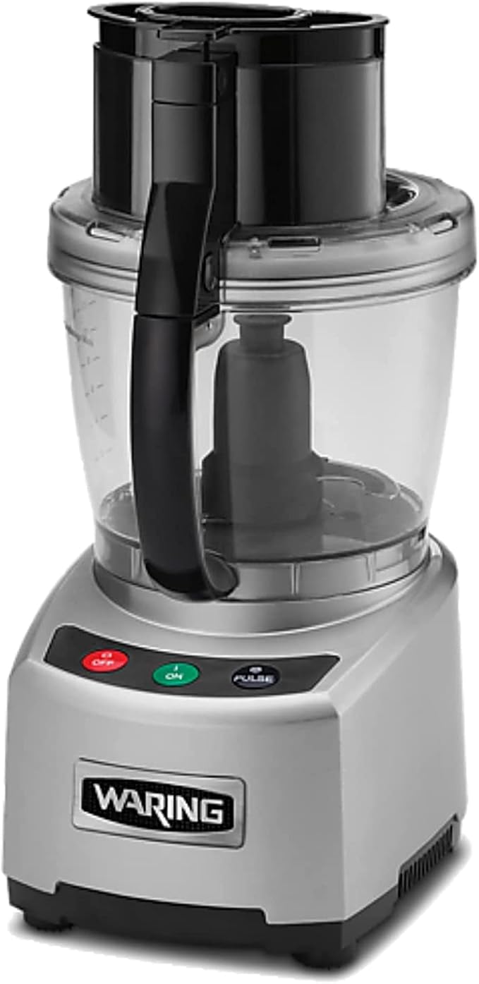 Waring Food Processor with 4-Quart Capacity | 4-Quart Capacity, 2 Horsepower Motor, Large Capacity Vegetable Chopper for Professional Kitchens