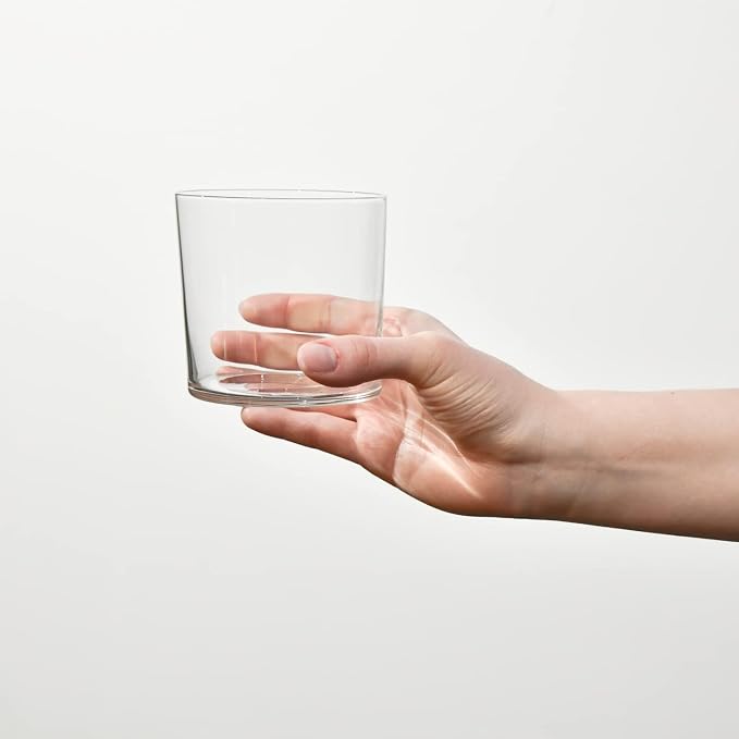 Krosno Drinking Glasses Set of 6, 14.2 oz, Mixology Collection | Cider Tumbler, Lead-Free Glassware set for Water, Juice & Cocktails, Ultra-Thin Clear Glass, Lightweight, Dishwasher Safe