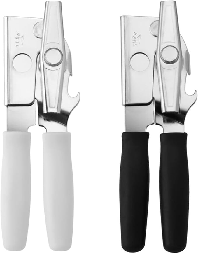 Swing-A-Way Portable Can Opener - WhiteBlack, Set of 2