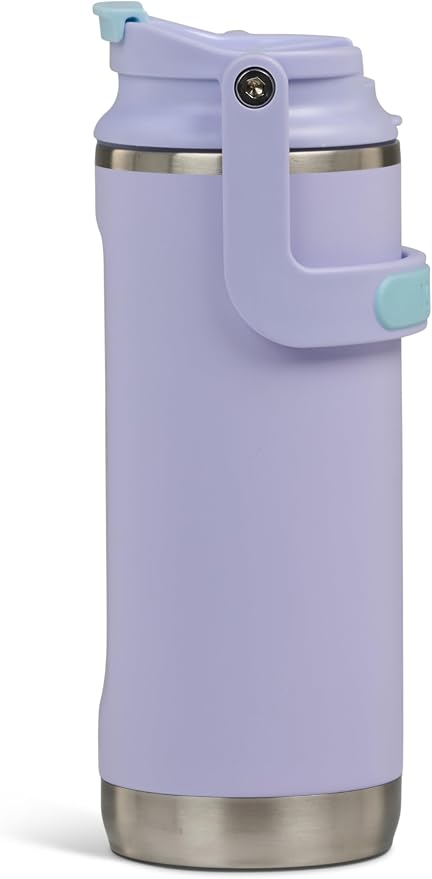 Igloo, 16 oz FlipNSip Tumbler, Reusable Travel Mug, Stainless Steel Insulated Hydration Cup for Hot & Cold Beverages, Lilac