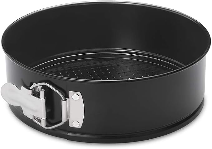 HIWARE 8 Inch Non-stick Springform Pan with Removable Bottom - Leakproof Cheesecake Pan