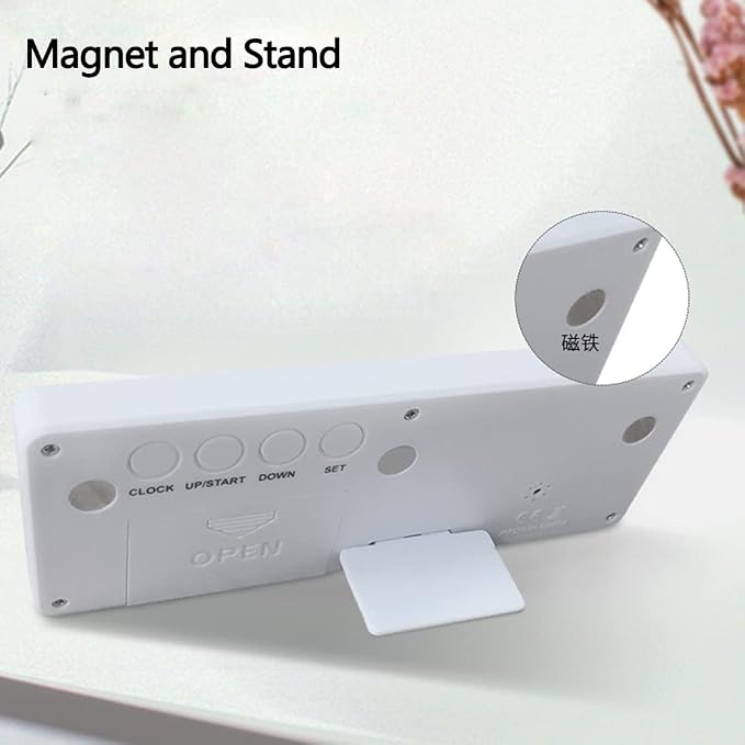 Digital Countdown Days Timer - White Upgraded Big 999 Days Count Down Clock with Stand Strong Magnetic Back for Vacation Retirement Wedding Holiday | Upgraded Big 999 Days Count Down Clock with Stand Strong Magnetic Back, Ideal for Vacation Retirement ...