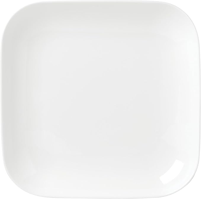 Lenox Studio 1414 Square Bone China 12-Piece Dinnerware Set for 4 | dishwasher safe | plates and bowls sets for kitchen and dining | 10.19 inch plate, dish set, dishes, chip resistant