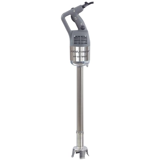 Robot Coupe MP550 Commercial Power Mixer Immersion Blender, 21-Inch Shaft, 840-Watt, Single Speed, Stainless Steel Bell & Blades, Gray, ETL/NSF Listed, 120V