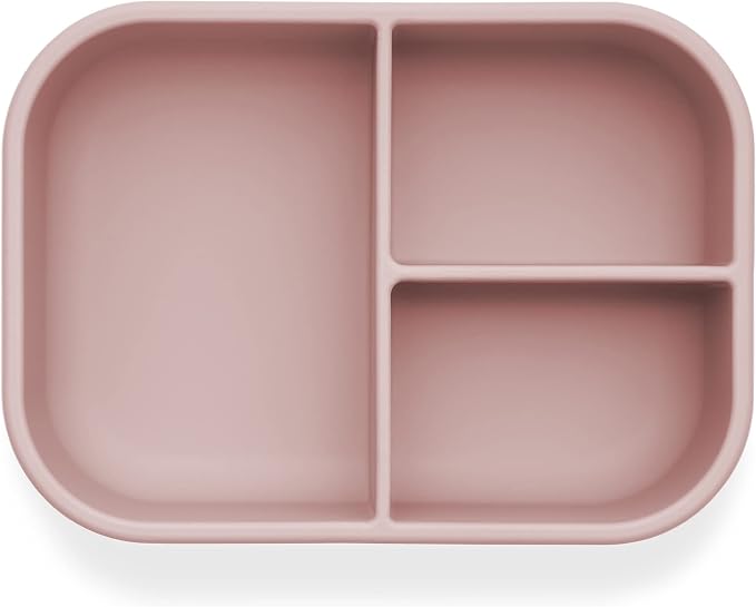 Ali+Oli Silicone Bento Box for Kids, Baby Lunch Box, BPA-Free, Spill-Proof | Daycare, Preschool, Food separation, Portion control, Snack storage, Travel-friendly, Easy cleaning, Toddlers
