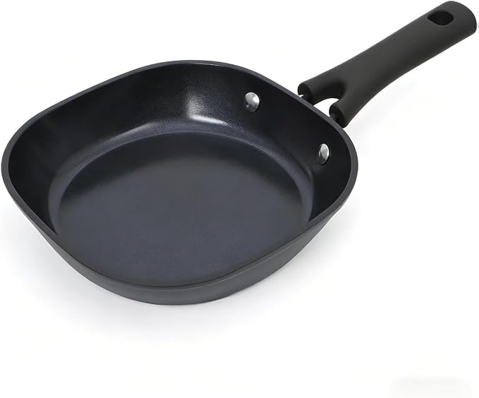 8 Inch Ceramic Nonstick Frying Pan Skillet - Dual Ceramic Coating, PFAS & PFOA-Free, Induction Compatible, Dishwasher Safe, Stay-Cool Handles, Eco-Friendly & Non-Toxic Cookware