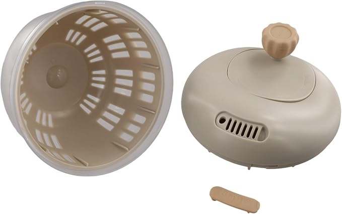 Salad Spinner Vegetable Dryer Bowl, Grey | For Busy Lifestyles Promoting Healthy Eating Habits For Families, Crank Handle, Non Skid Kitchen Salad Dryer, Meal Prep Tool