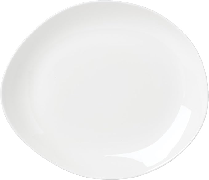 Lenox Studio 1414 Curve Bone China 12-Piece Dinnerware Set for 4 | dishwasher safe | plates and bowls sets for kitchen and dining | 11.8 inch plate, dish set, dishes, chip resistant