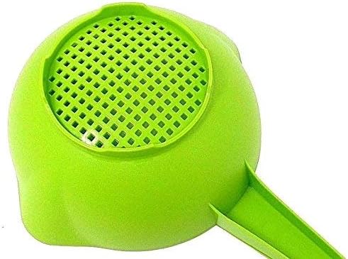 Tupperware Small 1 Quart Colander with Handle in Apple