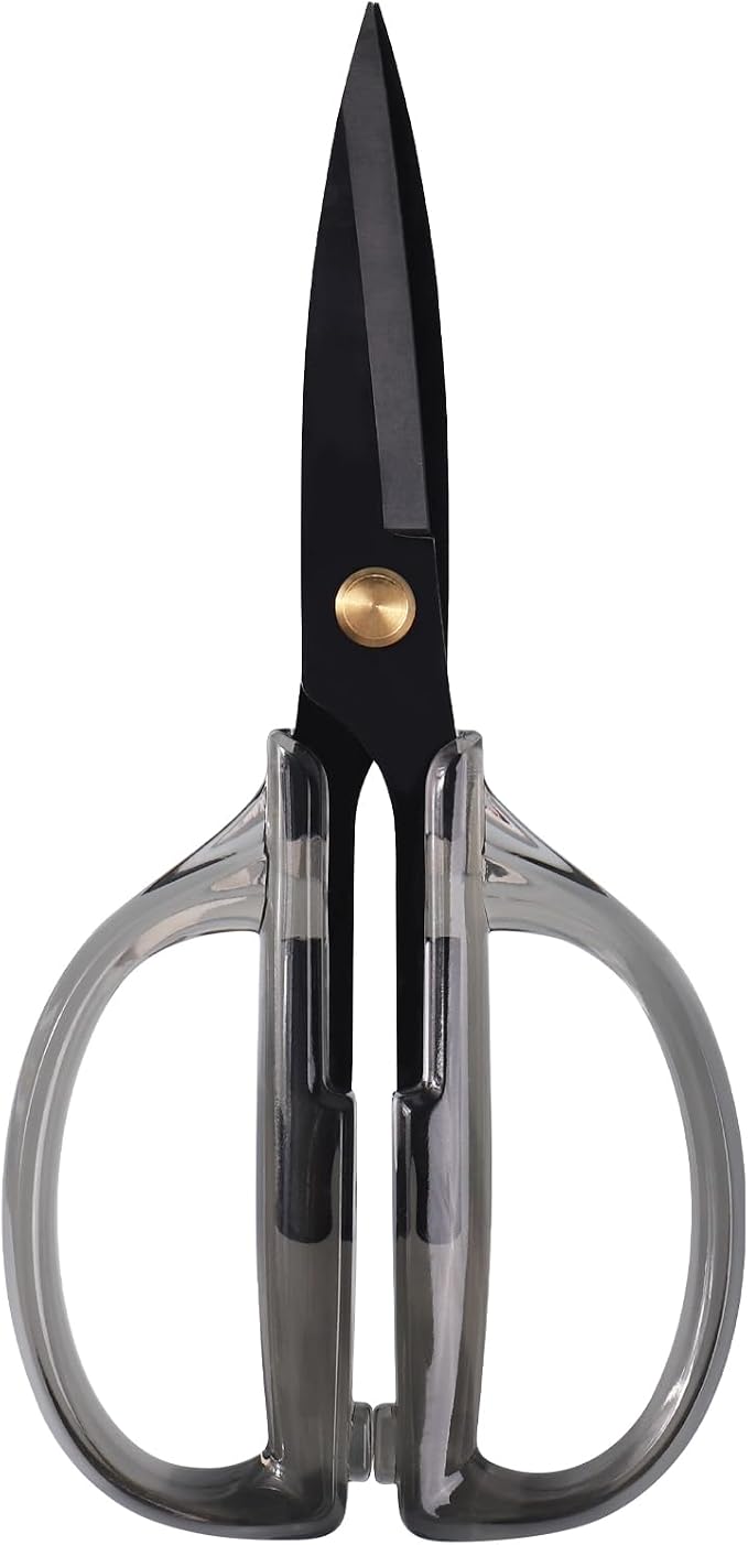 Kitchen Shears Scissors&Sharp Scissors, ARCHIKING 7.7inch Black Titanium Plated Scissor-Meat and Poultry Shears, Dishwasher Safe, Acrylic Handel All Purpose Stainless Steel Utility Scissor Black