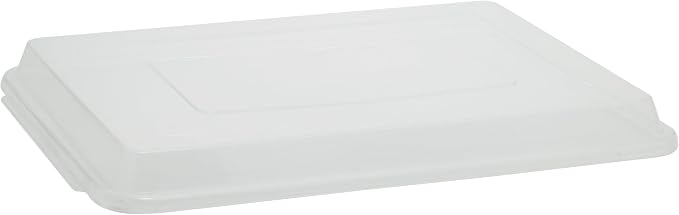 Winco Covers for Aluminum Sheet Pan, 13 by 18-Inch,Clear,Medium | Dishwasher safe, BPA-free, Easy snap, Universal fit, Great for Food Protection, Storage, Serving and Foodservice
