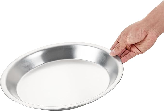 Restaurantware Aluminum Pie Pan 72 Count 11 Inch Round 1.25 Inch Deep Oven-Friendly Pie Tin, Lightweight Baking Pan, Silver Plate for Quiche, Fruit Pies, Home And Commercial Kitchens