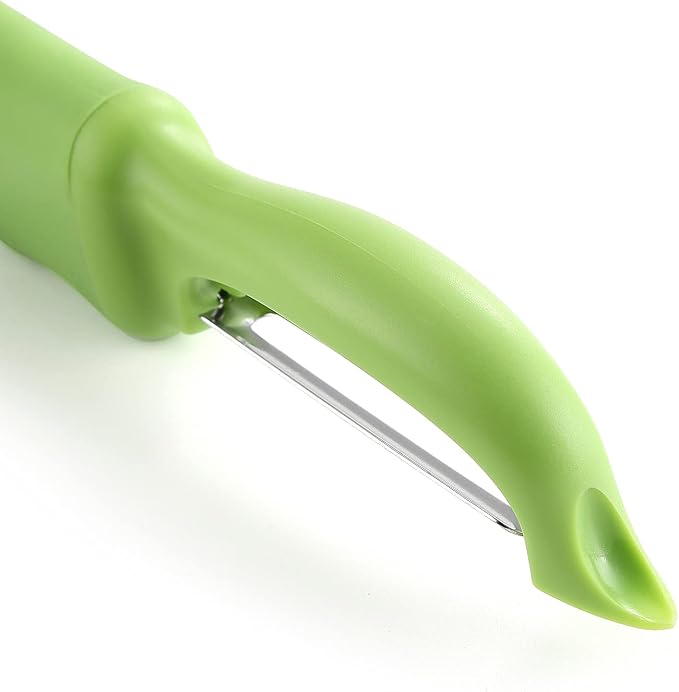 Spring Chef Swivel Vegetable Peeler for Kitchen w/Soft Grip Handle, Green | Premium Potato Peeler w/ Ultra Sharp Stainless Steel Blades, Multifunctional Veggie Peeler for Apple, Carrot, Cucumber, Fruit