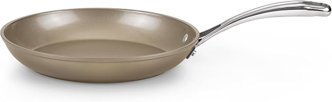 Cooks Standard Classic 10.5 Inch Hard Anodized Nonstick Frying Pan | Ceramic Cookware Skillet Egg & Omelet Pan, Induction, Compatible with Most Stovetops, Bronze
