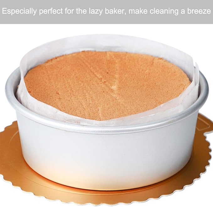 Cake Pan Liner, Nonstick Parchment Paper Liner Roll for Cake Pan, Springform Pan (4in x 164ft)