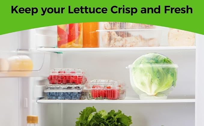 Trenton Gifts Lettuce And Vegatable Storage Keeper. Set of 2. 7" X 8".