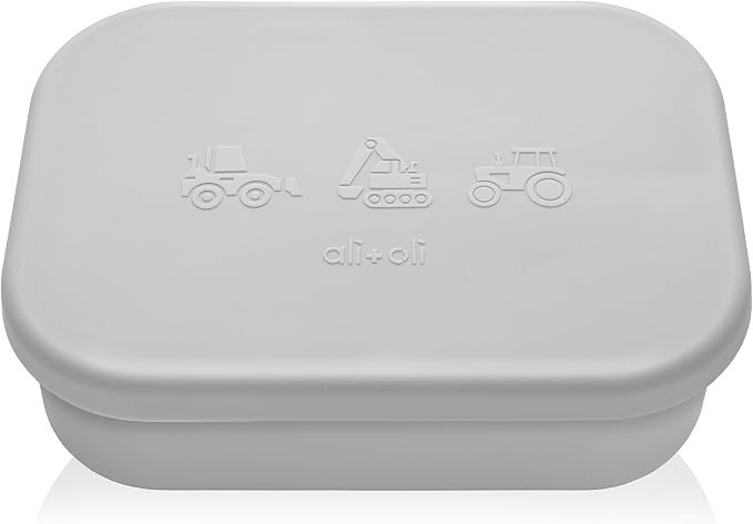 Ali+Oli Silicone Bento Box for Kids, Baby Lunch Box, BPA-Free, Spill-Proof | Daycare, Preschool, Food separation, Portion control, Snack storage, Travel-friendly, Easy cleaning, Toddlers