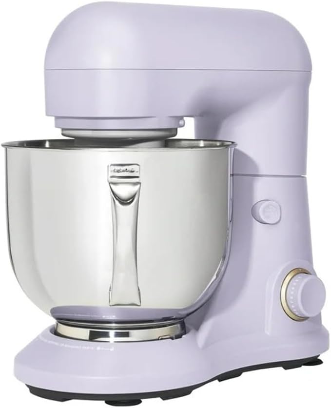 Wonderful Kitchen Stand Mixer 5.3 Qt Bowl, 12 Speeds Tilt-Head, Dough Hook Flat Beater Whisk for Baking Tasks Metal Build for Baking (Lavender)