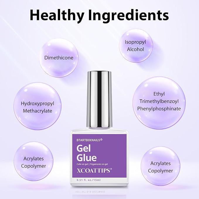 BTArtboxnails French Protection Set, Gel Glue, Builder Gel, Top Coat, 15ML | Long Lasting 30+ Days, Easy-to-Apply for Home DIY & Salon Manicure, All-in-one Gel Set for Sleek French Tips Nails, 3 boxes