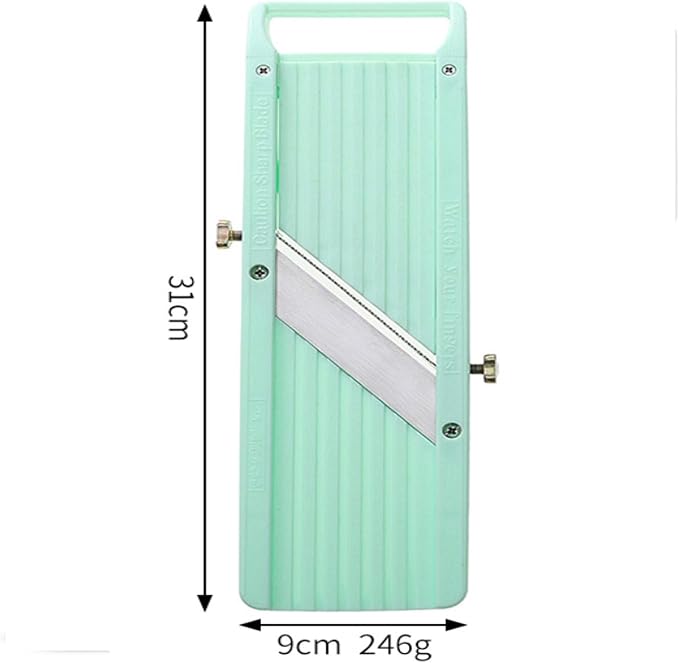 Handheld Mandoline Slicer for Kitchen – Professional Slicer Vegetable Cutter | Includes 3 x Interchangeable Stainless Steel Blades