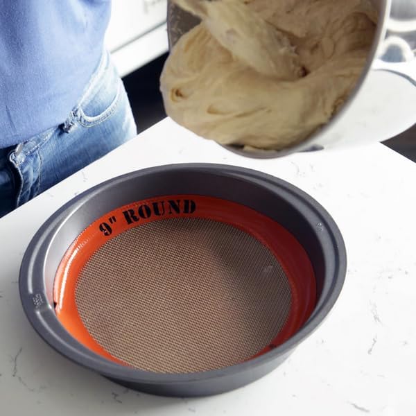 Silpat The Original Round Cake Liner Non-Stick Silicone Baking Mat, 9" (Pack of 2)